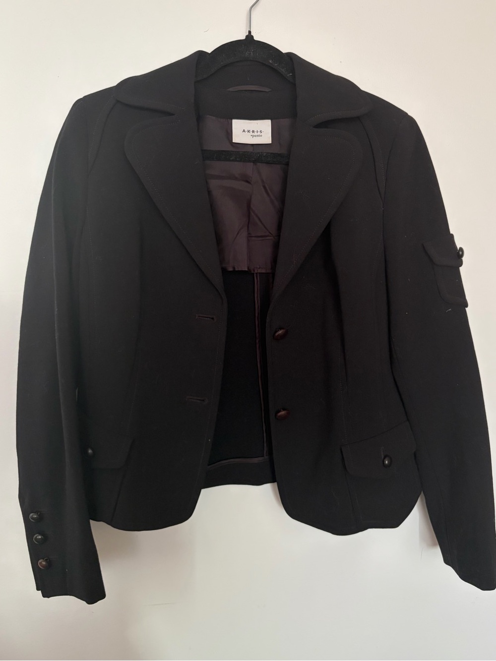 Akris Punto Black Wool Jacket - 10